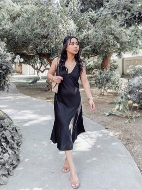 Target A New Day V-Neck Satin Dress